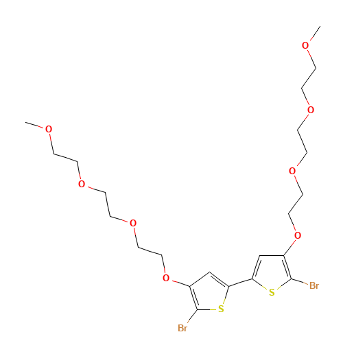 G344-BTBr //  5,5'-Dibromo-4,4'-bis(2-(2-(2-methoxyethoxy)ethoxy)ethoxy)-2,2'-bithiophene